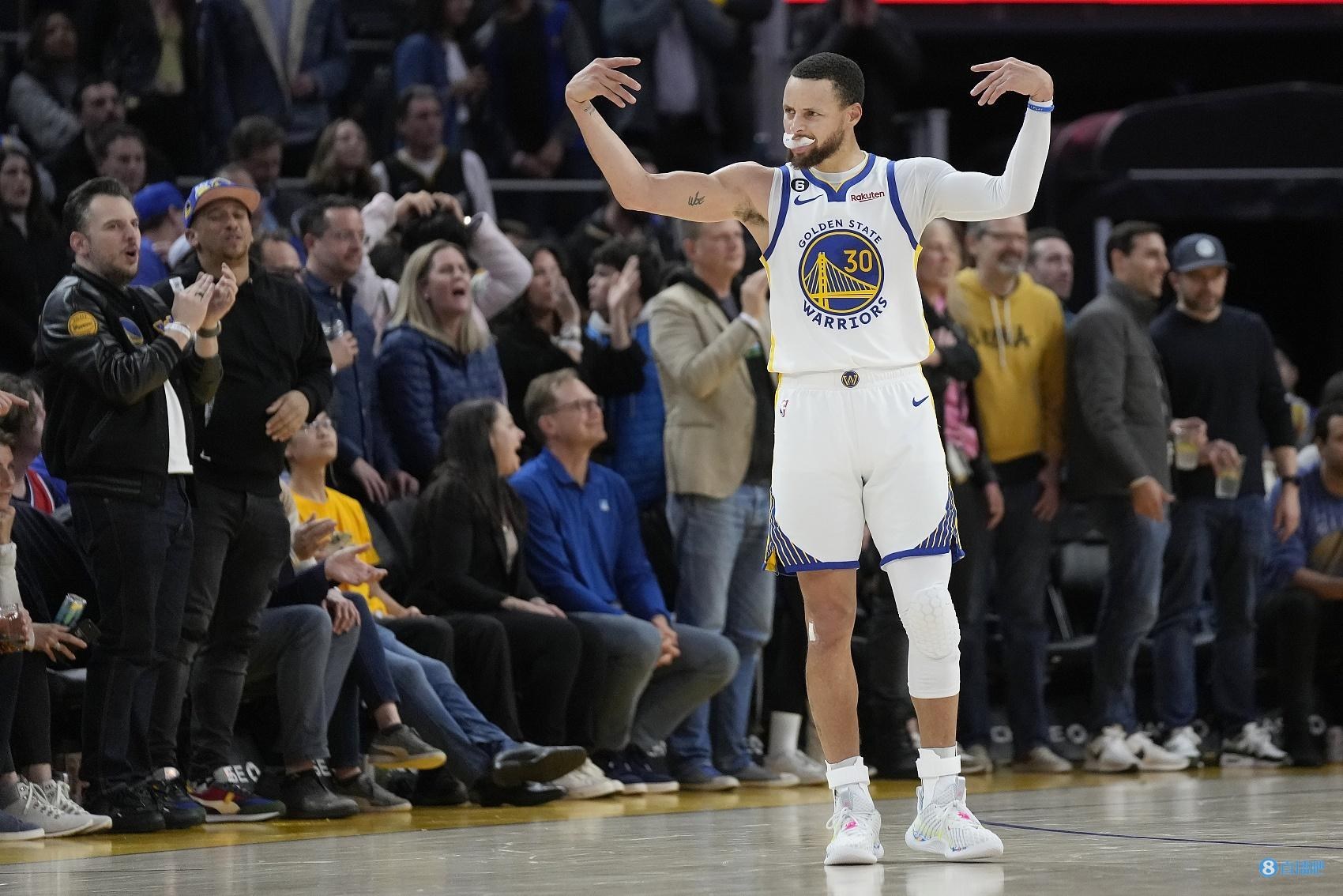 库里季后赛61次单场命中至少5记三分 高居NBA历史第一！
