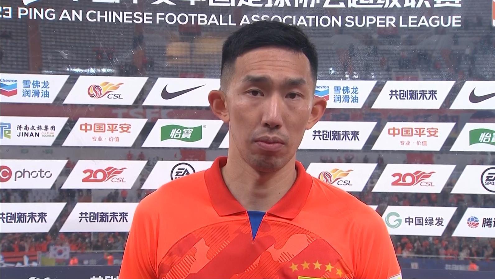 孙国文：自己的进球是团队努力的结果，融入球队达到百分之五六十