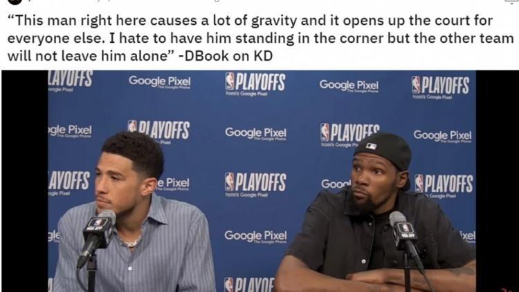 布克的灿烂表现背后，杜兰特的引力？