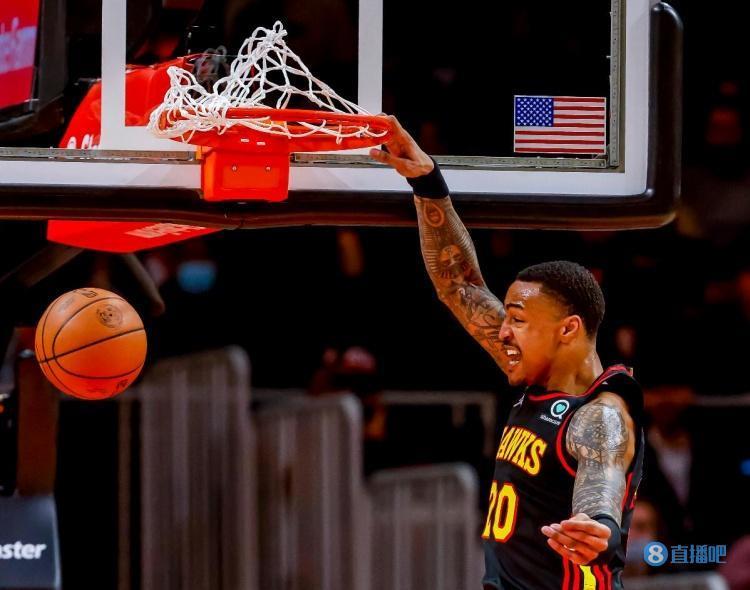 打的高效但难挽败局！约翰-科林斯8投6中&三分4中3贡献16分4板2帽