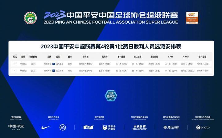 今日中超裁判：唐顺齐执法京鲁大战，石祯禄执法海牛vs三镇