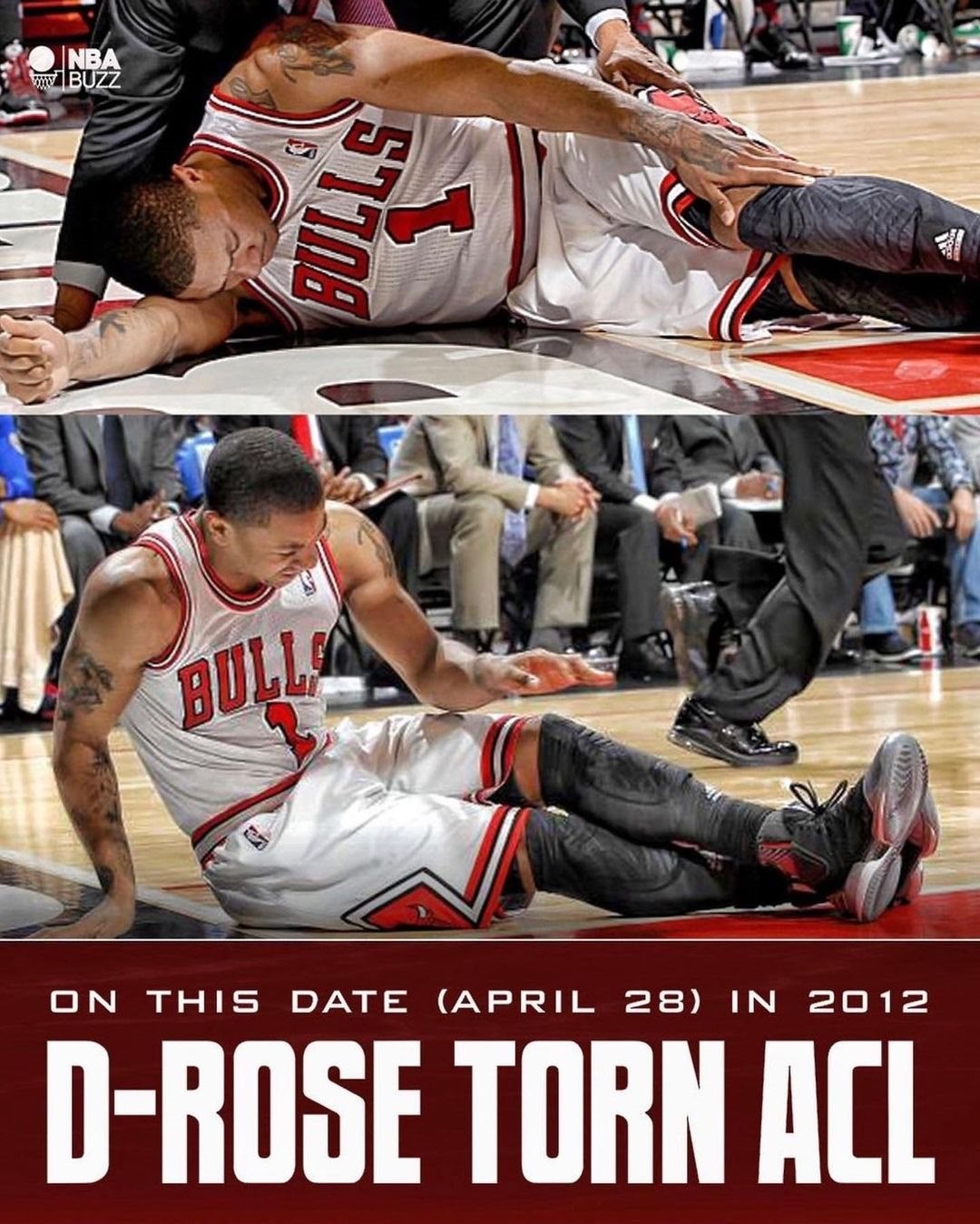 11年前的今天罗斯左膝十字韧带撕裂 公牛最终被76人黑八