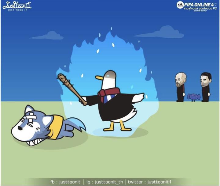 英超搞笑漫画：布莱顿痛打狼队，鸥视眈眈，盯着接下...