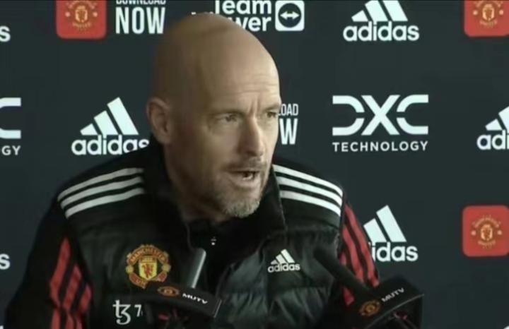 滕哈格：这赛季C罗离开后，曼联缺少了9号球员曼联...