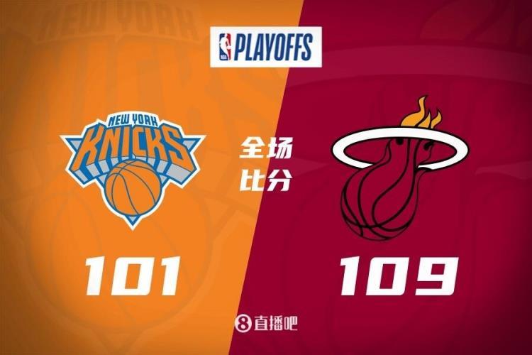 巴特勒27 10 阿德巴约23 13 布伦森32 11 热火3-1尼克斯