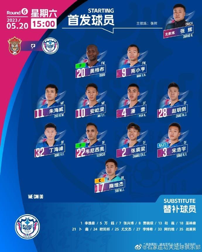 今日首发&感谢远征球迷，一起战斗！ ???