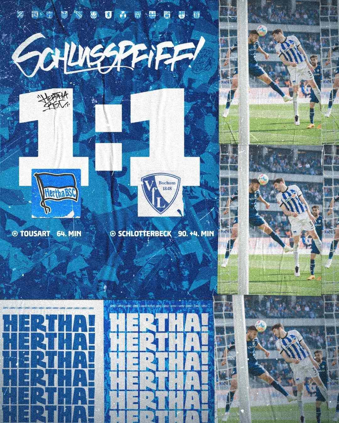 情飞德乙?柏林赫塔94分钟遭绝平提前降级，10年德甲岁月终结