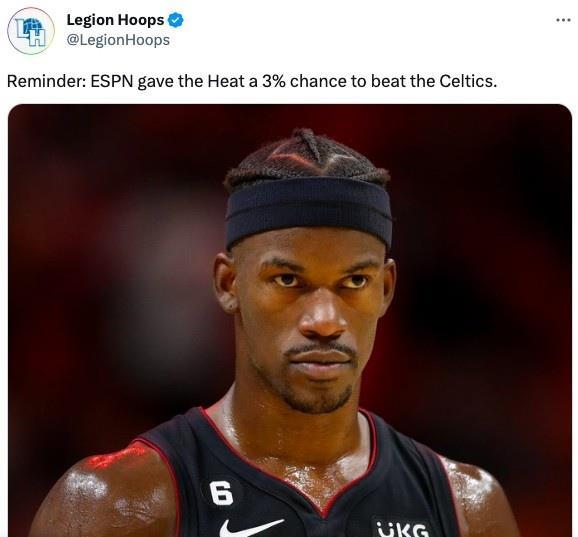 热火3-0！美网友：ESPN预测热火晋级概率3%？文森特简直AI附体