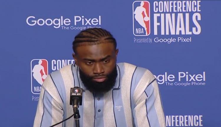 杰伦-布朗：系列赛还没结束呢 我们依旧得带着尊严上场