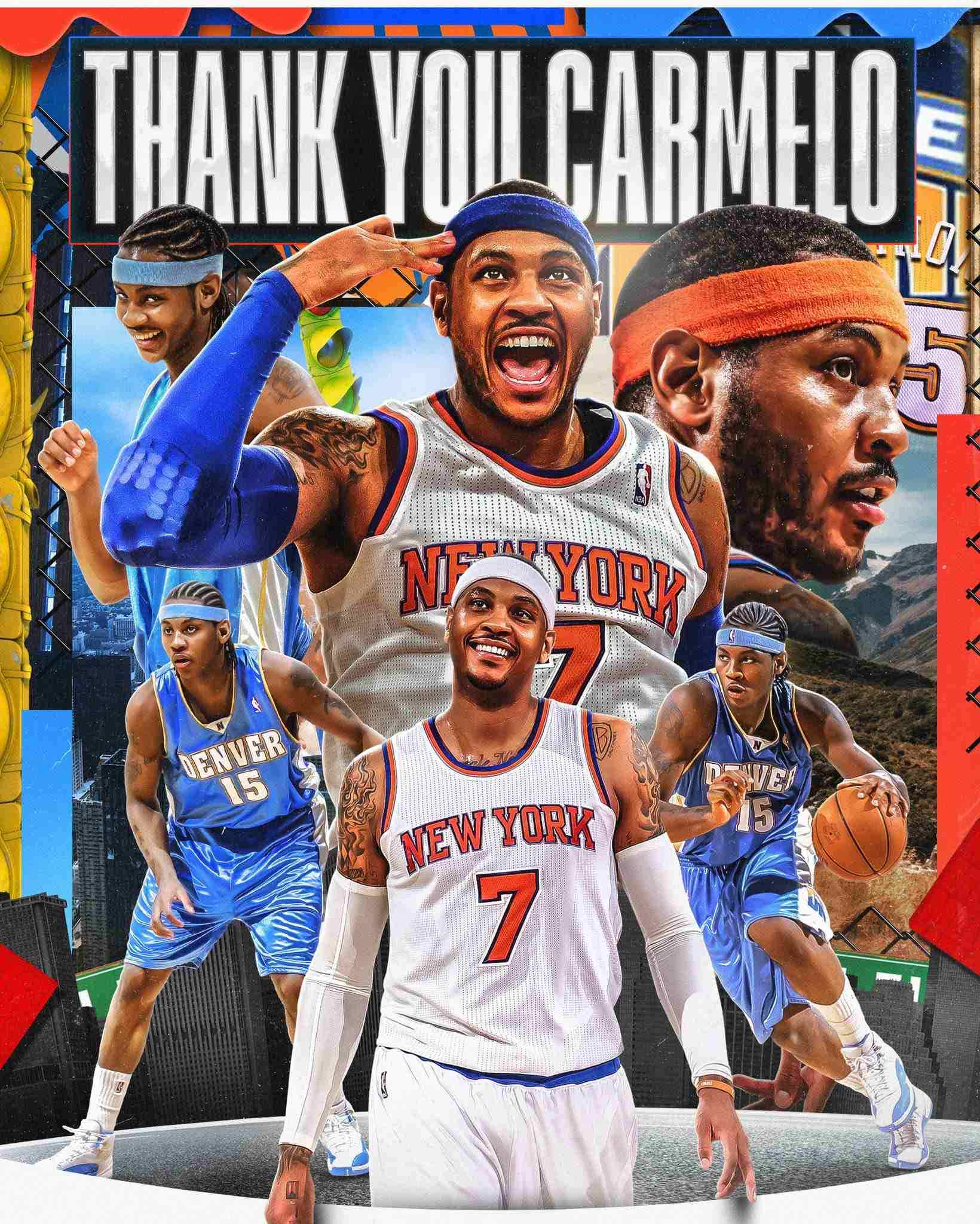 卡梅隆-安东尼宣布退役！NBA官推：谢谢你甜瓜 祝你以后一切顺利