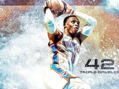 威少创纪录单赛季42次三双