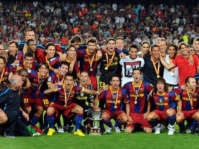 巴萨逆转取胜力夺西班牙超级杯