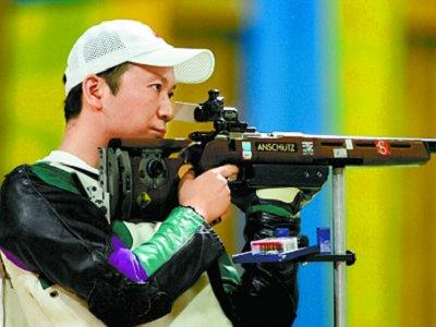 贾占波幸运获得射击奥运冠军
