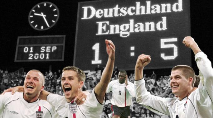 英格兰5-1逆转大胜德国