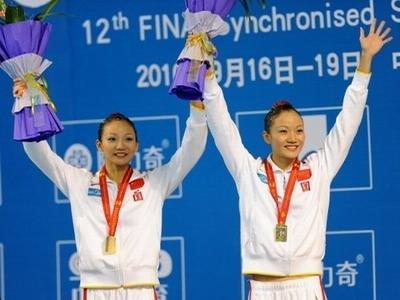 中国花样游泳组合首夺世界冠军