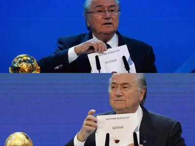 2018年2022年世界杯举办地揭晓