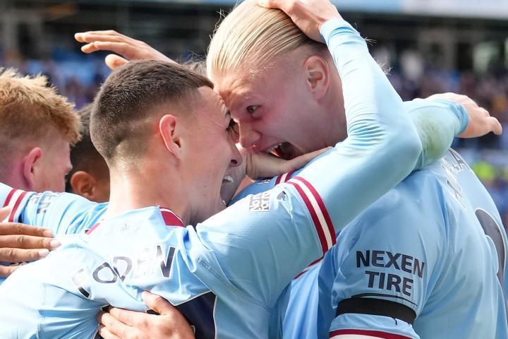 福登4次英超首发对阵布莱顿均有进球