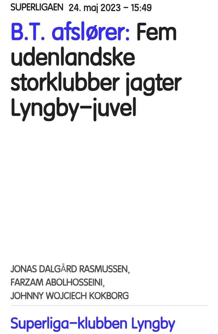 丹麦媒体B.T.消息，弗赖堡、门兴、奥格斯堡都有