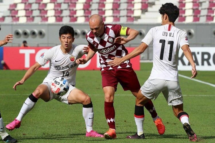 伊涅斯塔亚冠3次面对中超球队2球1助攻，对恒大传射、对上港破门