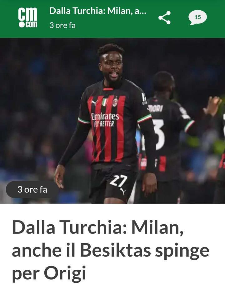 根据calciomercato.com的消息，在