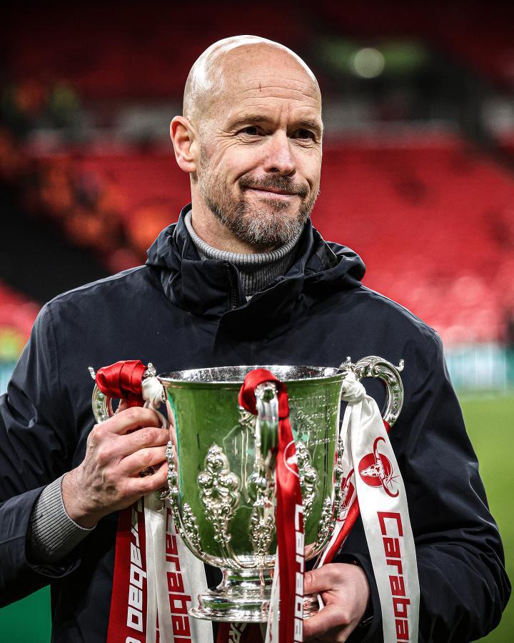 滕哈格执教曼联首个赛季便率队获得欧冠资格