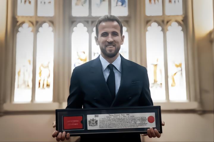 哈里-凯恩获伦敦荣誉市民发表感言：非常独特，这是我的荣幸