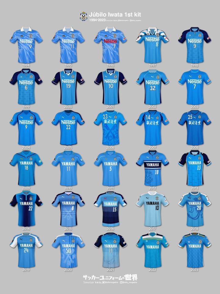回顾J联赛30周年-磐田喜悦主场球衣（1994-