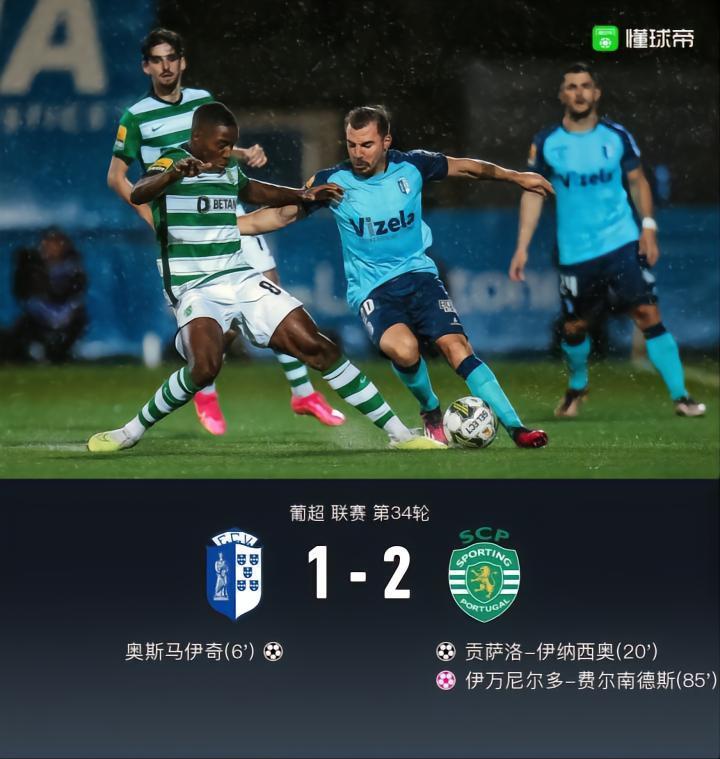 葡体2-1逆转维泽拉获得下赛季欧联杯资格，伊纳西奥头球建功
