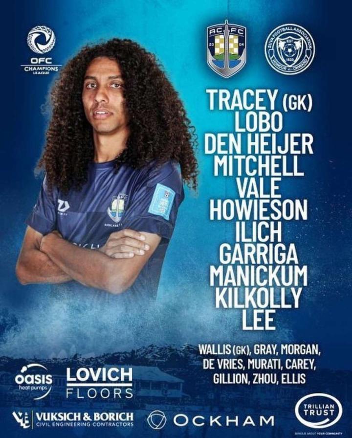 大冠联决赛 奥克兰城迎战苏瓦，中国球员周通替补待命