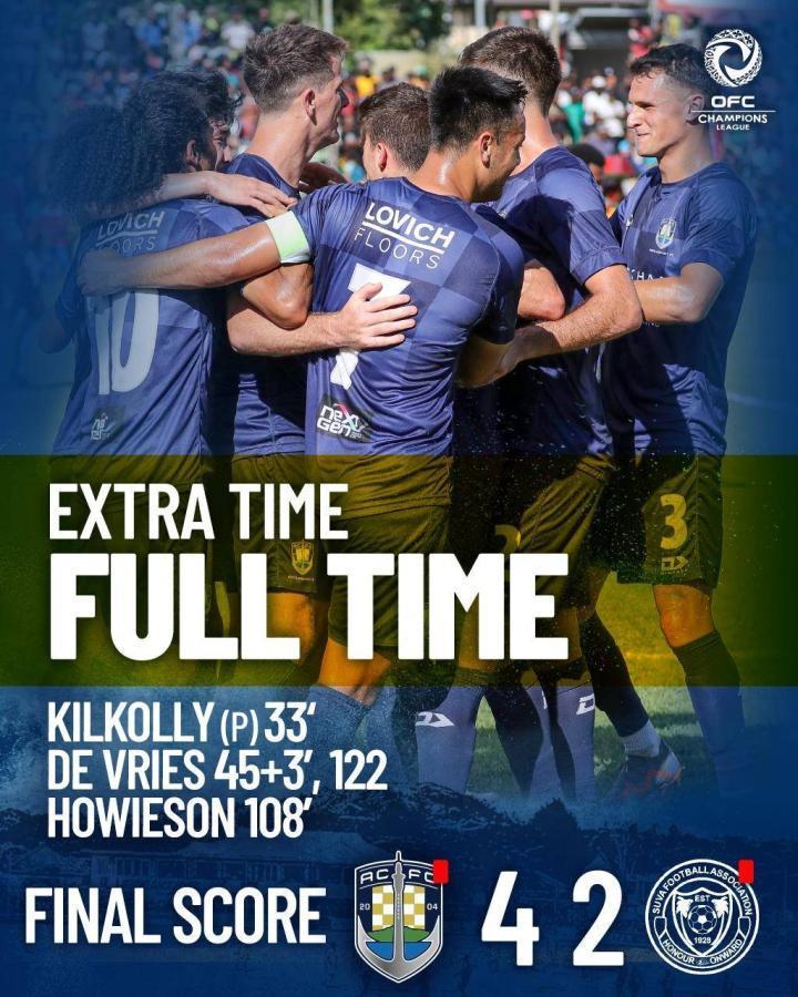 周通要踢世俱杯了！奥克兰城4-2苏瓦，获大洋洲冠军联赛冠军