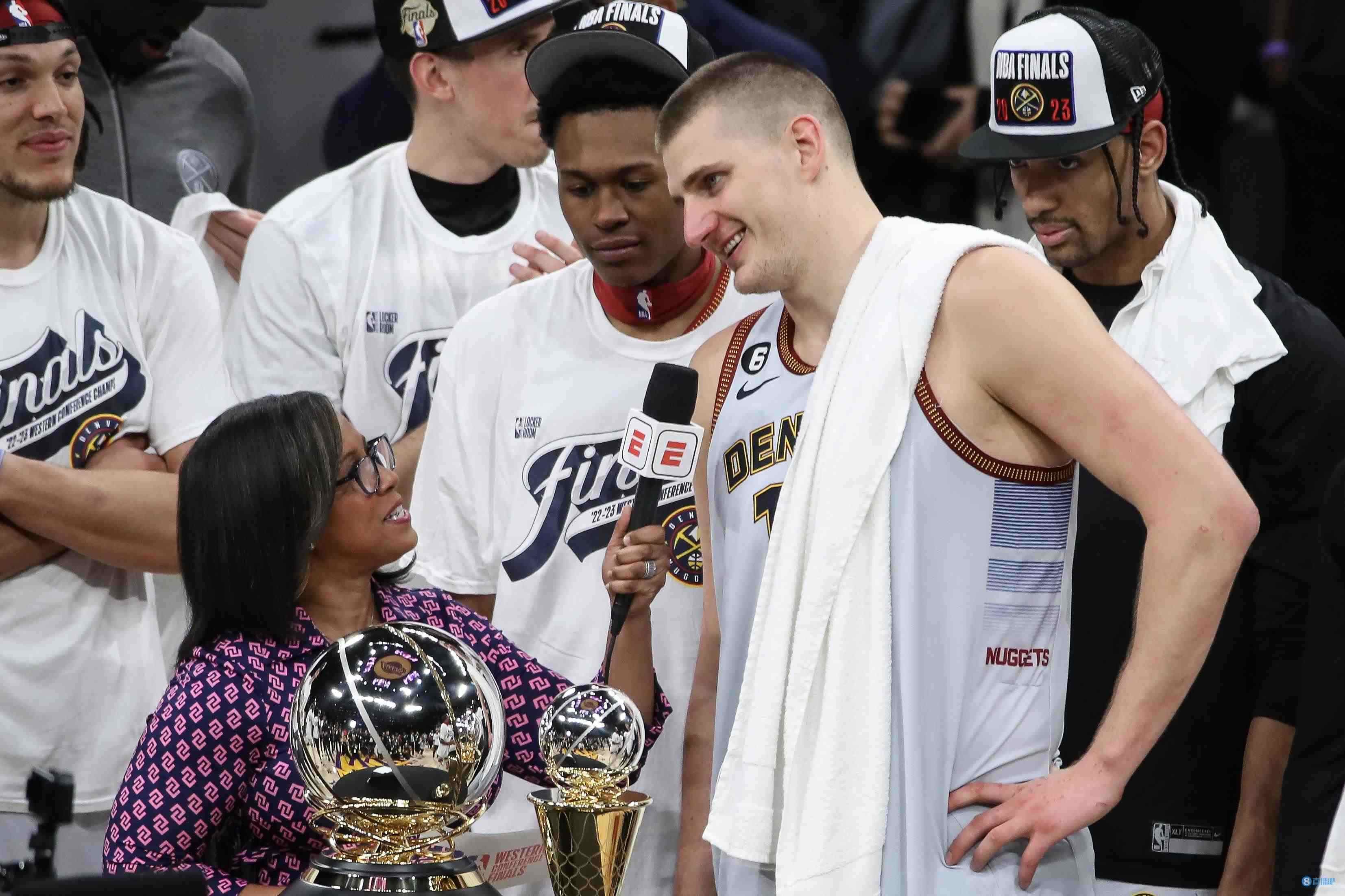 官网FMVP榜单：约基奇居首 巴特勒位列次席 马丁排名第四