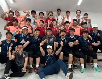 延边门将教练庆祝足协杯晋级：把对方跑抽筋10多次，耐力取胜