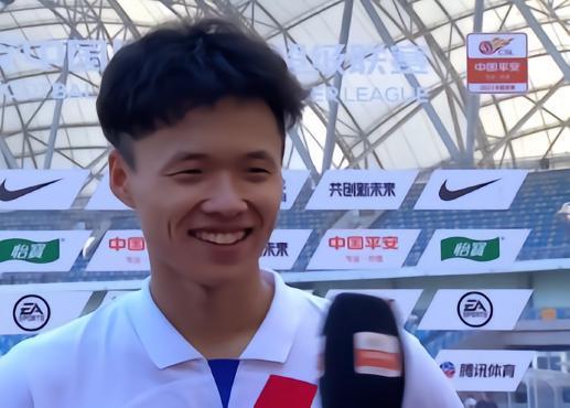 汪海健：没特意练习过任意球，说踢得像贝克汉姆那确实夸张了