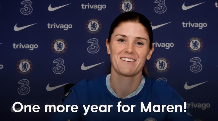 官方：切尔西女足与后防大将姆耶尔德续约