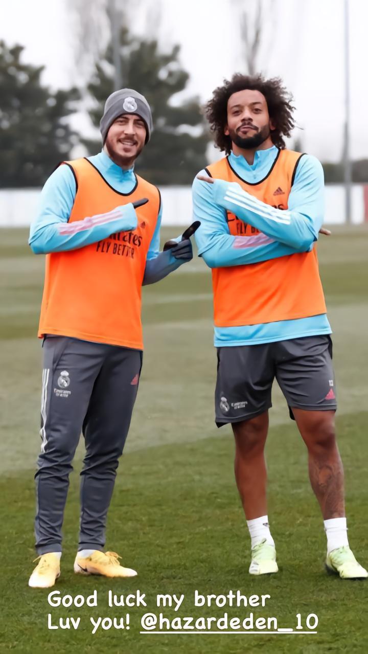 马塞洛晒合照，为离队的阿扎尔、阿森西奥、马里亚诺送祝福