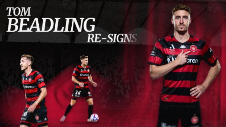 官方 : 西悉尼流浪者与中场比德林签下续约合同