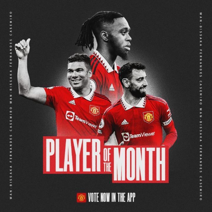 曼联5、6月最佳球员候选：万-比萨卡首次入选，B费、胖虎在列