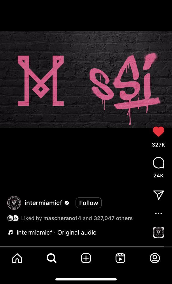 等到北京时间凌晨三点后，迈阿密国际官网ins终于