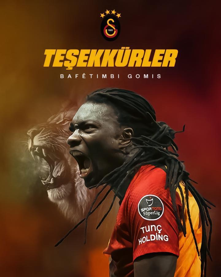 官方：合同到期，法国前国脚戈米再次离开加拉塔萨雷