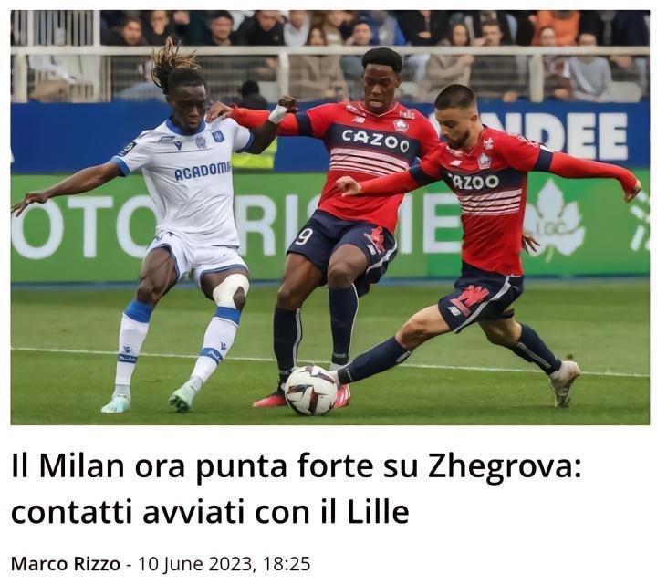 SM：米兰希望短时间内完成热格罗瓦的交易，这可能