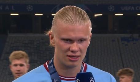 哈兰德：我本可以进两个球，不过我不在乎，决赛能赢就好