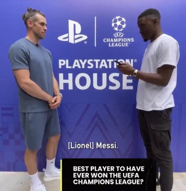 贝尔告诉你，他心中的最佳球员是“梅西”记者：“你