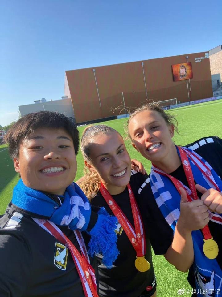 恭喜，赵瑜洁随队夺得丹麦女超冠军