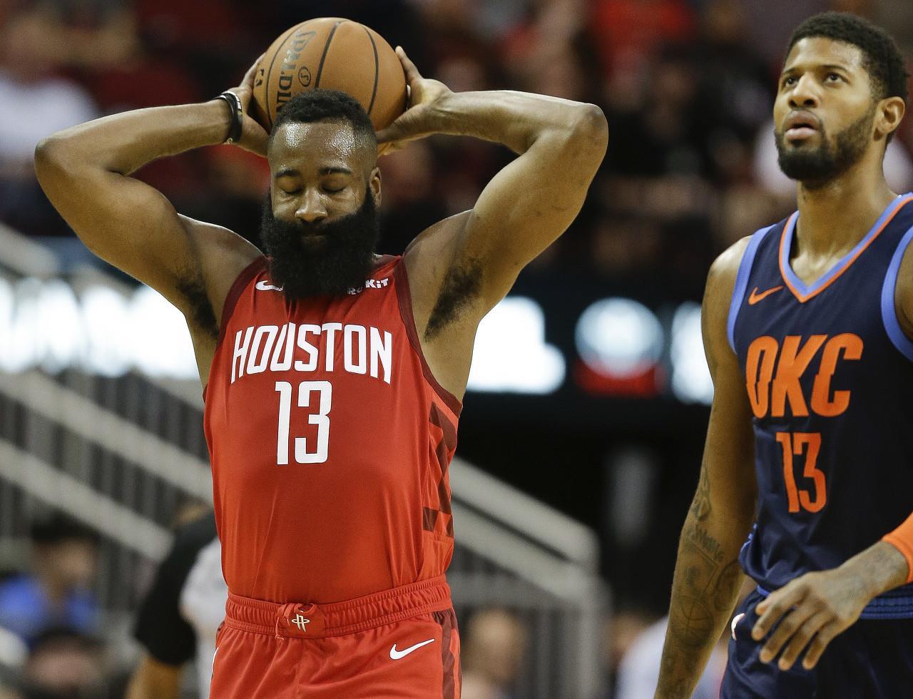 乔治：引进哈登这样的占球权球员会有点阻碍杰伦-格林成长