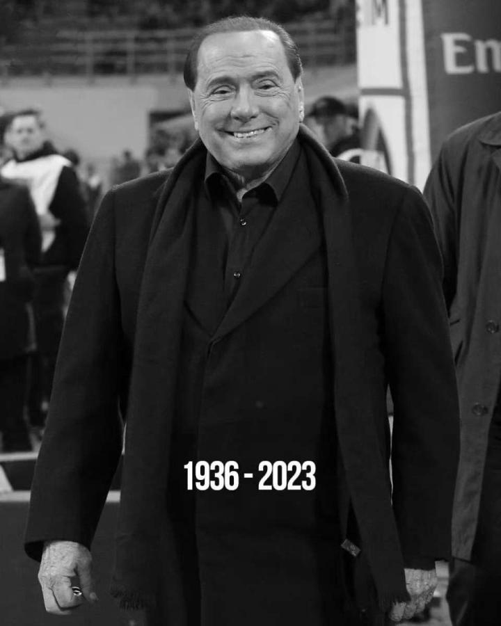 前米兰主席、蒙扎主席贝卢斯科尼去世，享年86岁。