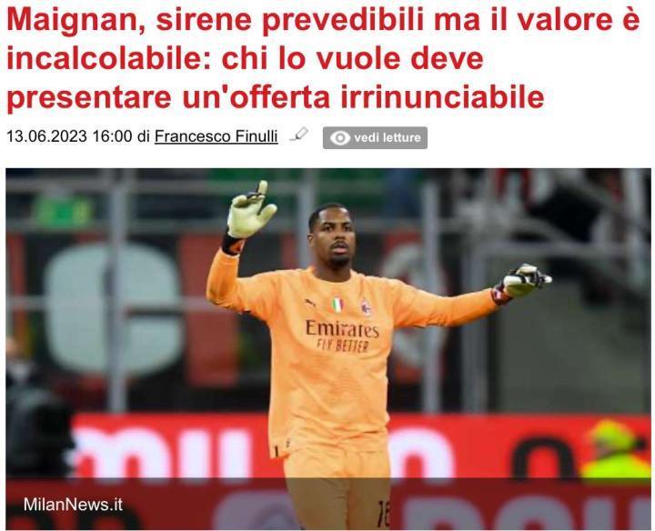 MN：迈尼昂的价值是无法估量的，带走他需要一个超