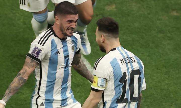 德保罗：受伤时梅西一直陪伴我；赢得世界冠军后首先想到梅西