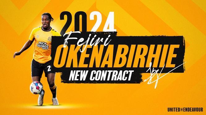 官方 : 剑桥联与前锋奥肯纳比尔希签下续约合同