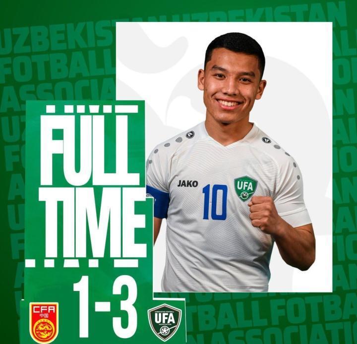 友谊赛中国U22以1-3不敌乌兹别克斯坦U23，梁伟棚破门