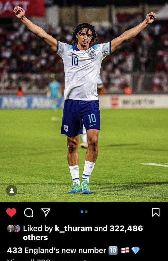 提前示好？凯夫伦-图拉姆点赞阿诺德相关社媒动态